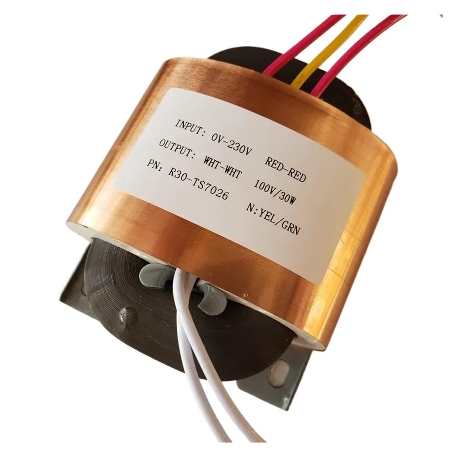 Amazon.co.jp: R タイプ電源トランス Rコアトランス絶縁30W R30